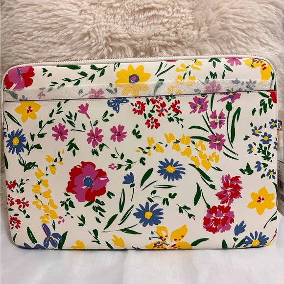 Kate Spade Staci garden bouquet laptop sleeve - Picture 2 of 8